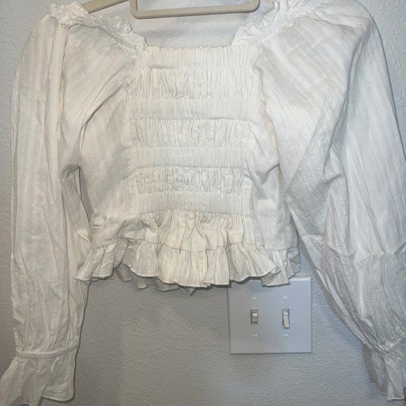 Off-Shoulder Ruffle Corset Top - Picture 6 of 6